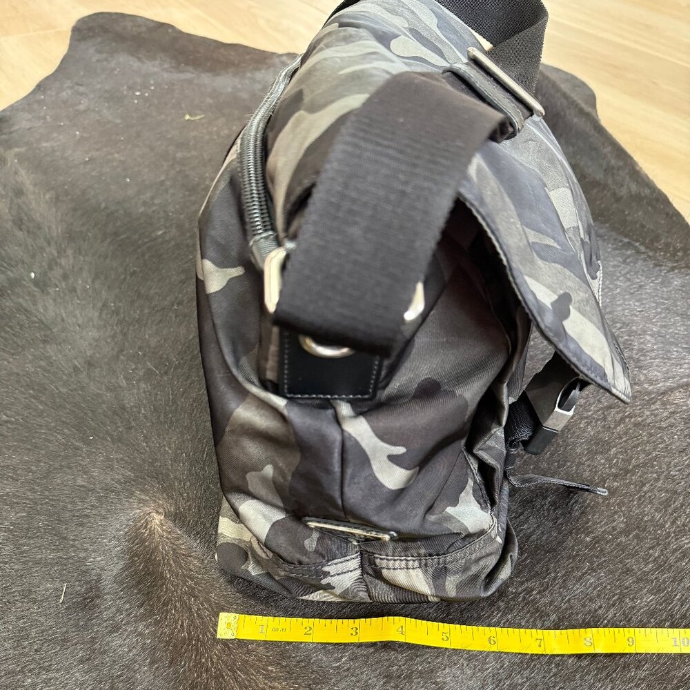 Prada Camouflage Tessuto Double Buckle Messenger Bag - Picture 12 of 12